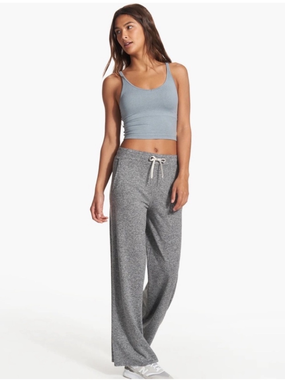 Vuori Halo Essential Wideleg Lounge Pants Heather Gray XL